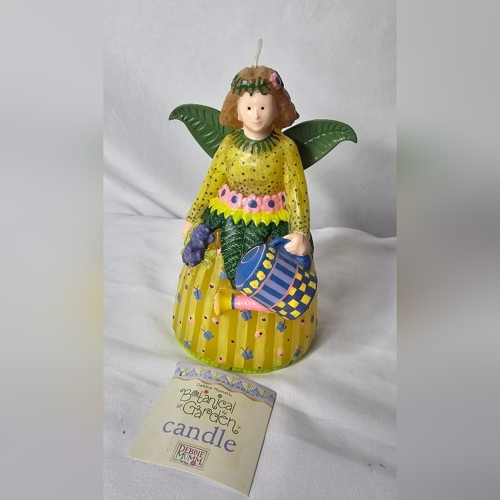 Debbie Mumm Botanical Garden Fairy Candle 2002 Boston Warehouse Figural New Tag - Picture 1 of 11